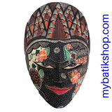 Wooden Batik Mask Wall Decoration